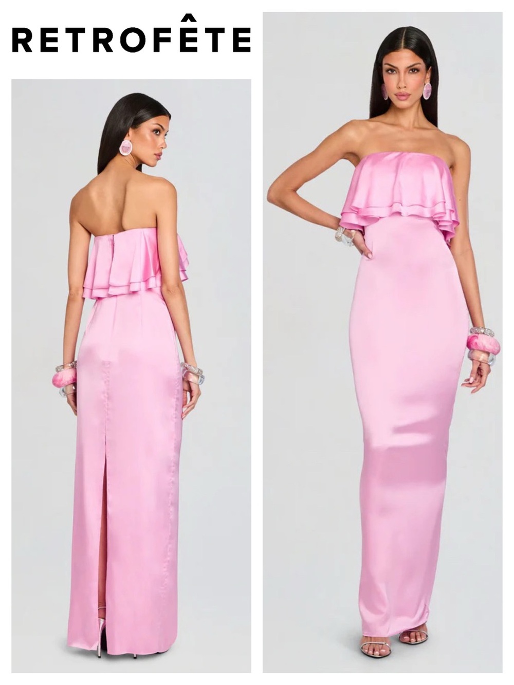 Retrofête Queenie Strapless Maxi Dress